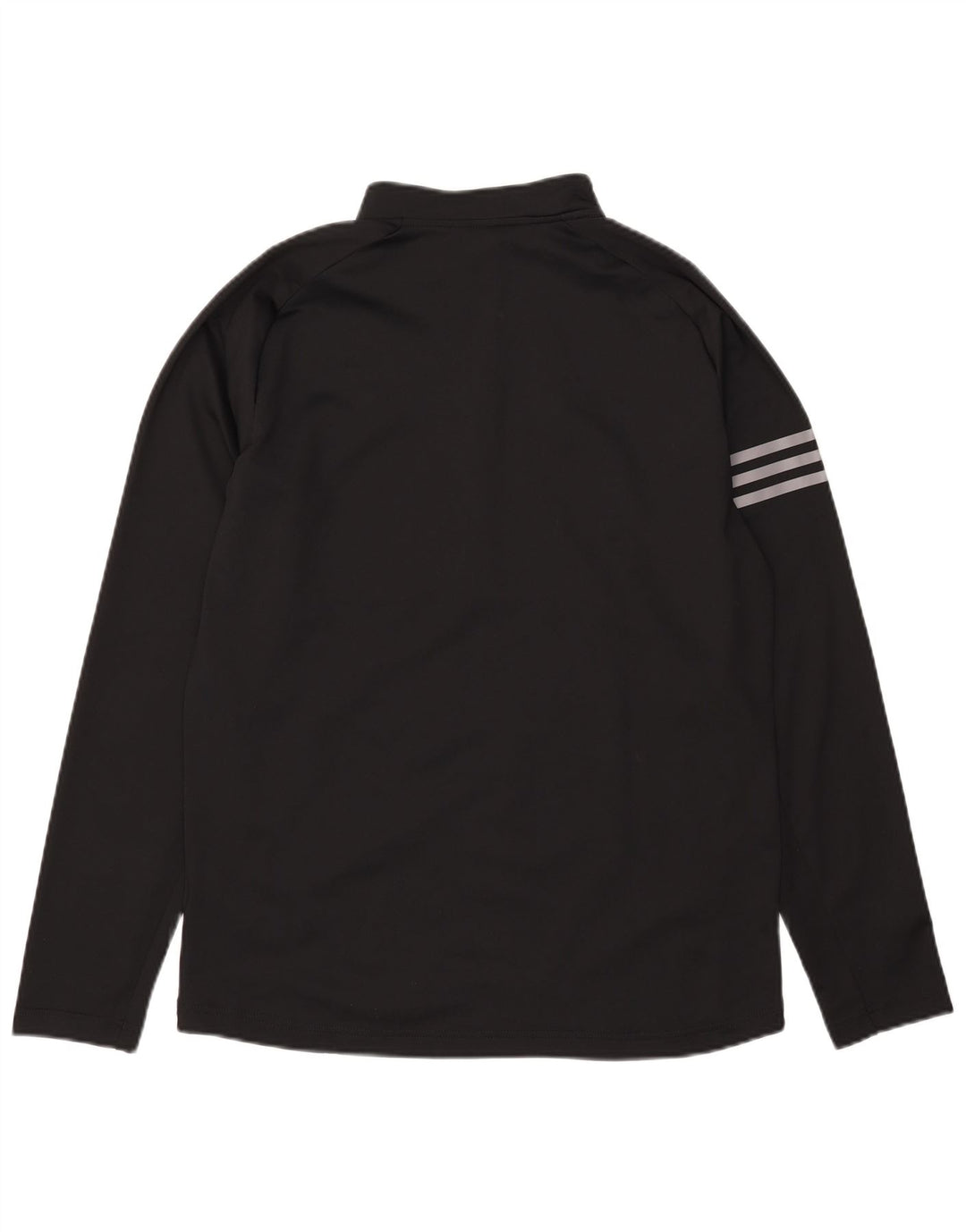 Adidas Mens Zip Neck Pullover Tracksuit Top Medium Black Colourblock