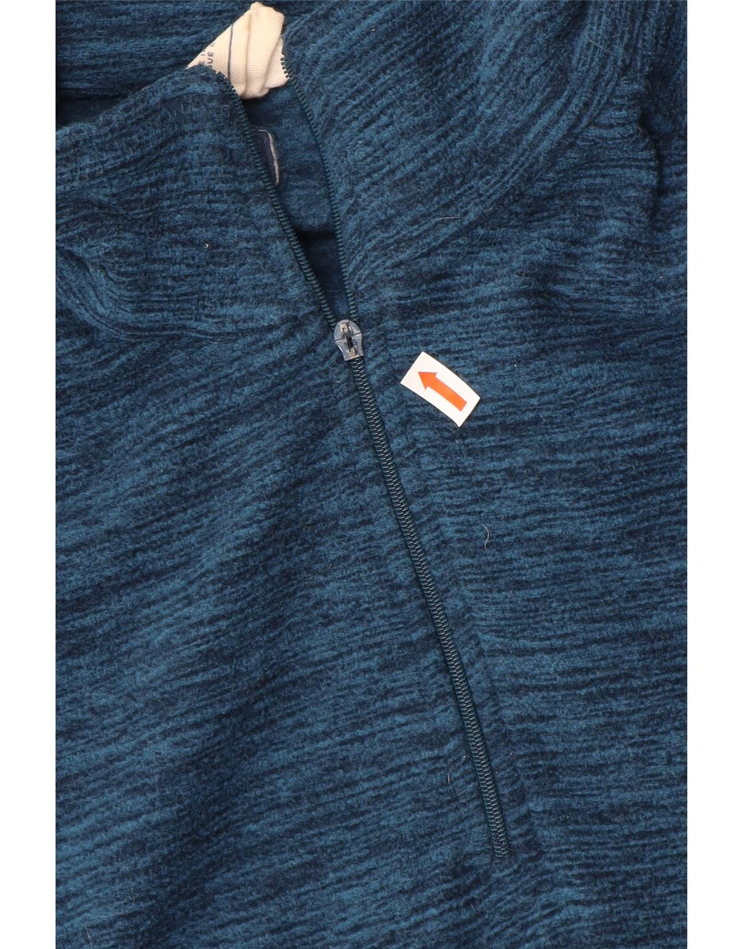 Mountain Warehouse Mens Zip Neck Fleece Jumper Large Blue Flecked Polyester