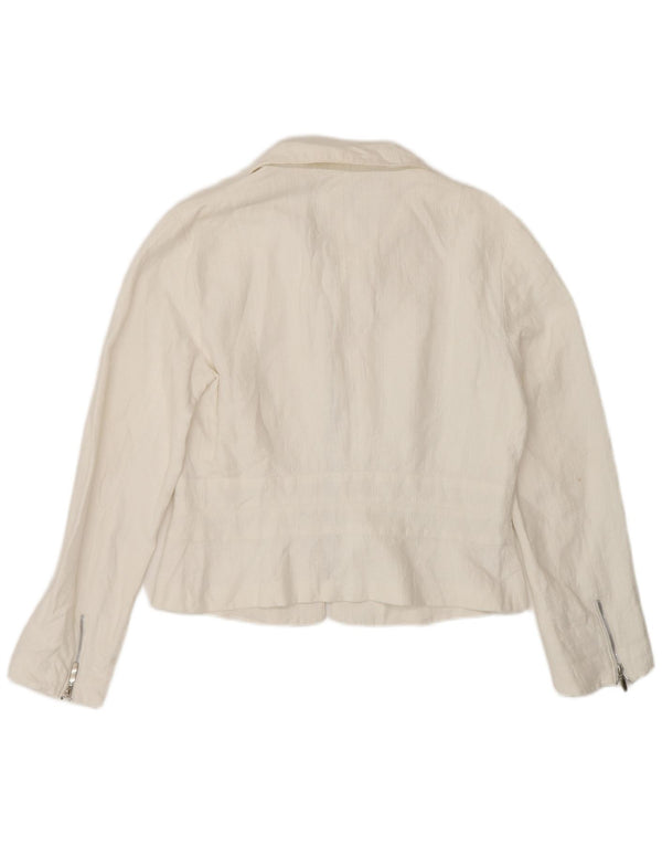 Penny Black Womens Full Zip Blazer Jacket UK 12 Medium White
