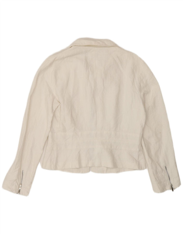 Penny Black Womens Full Zip Blazer Jacket UK 12 Medium White