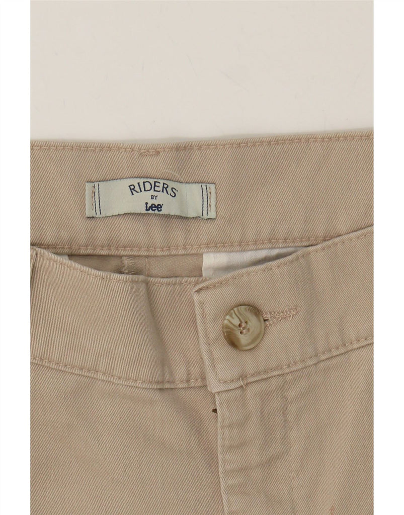 LEE Womens Riders Straight Capri Trousers US 12 Large W32 L20 Beige Cotton Vintage Lee and Second-Hand Lee from Messina Hembry 