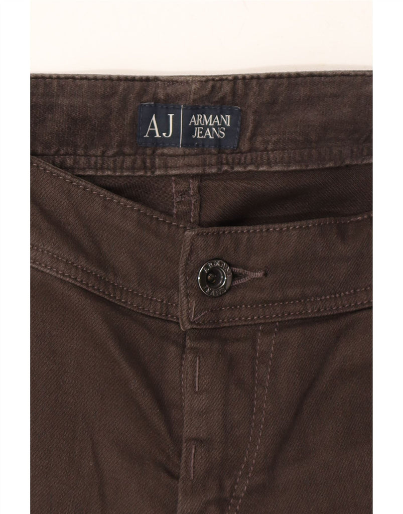 ARMANI Womens Skinny Jeans W27 L34 Brown Cotton Vintage Armani and Second-Hand Armani from Messina Hembry 