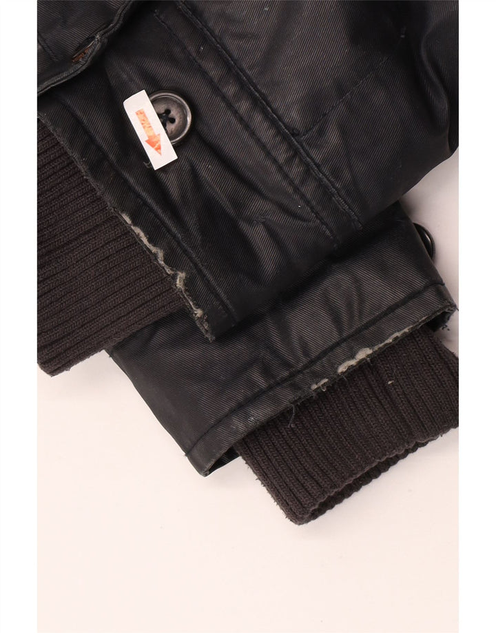 KHUJO Mens Utility Jacket UK 36 Small Navy Blue
