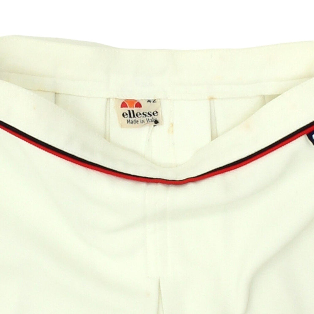 Ellesse Womens White Tennis Skirt Shorts | Vintage 80s Sportswear Skort VTG | Vintage Messina Hembry | Thrift | Second-Hand Messina Hembry | Used Clothing | Messina Hembry 