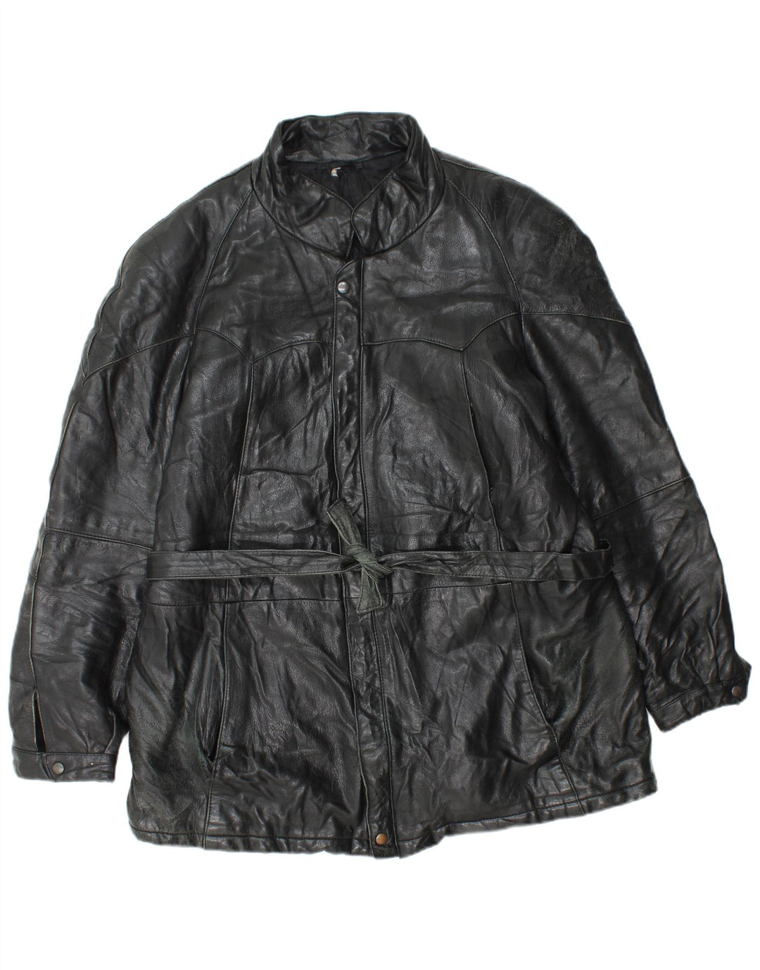 Vintage Mens Leather Jacket UK 38 Medium Black