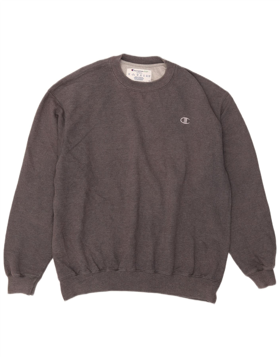 Champion Mens Sweatshirt Jumper XL Grey Cotton