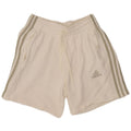 Adidas Womens Sport Shorts UK 8 Small White Cotton