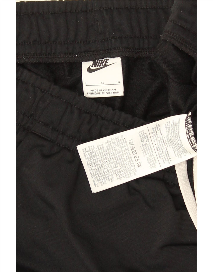 Nike Mens Tracksuit Trousers Joggers Large  Black Colourblock Polyester
