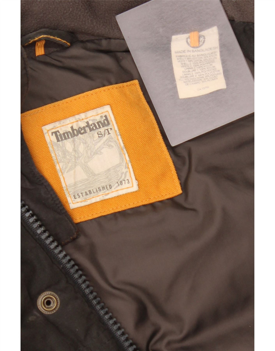 Timberland Mens Padded Gilet UK 36 Small Black Cotton
