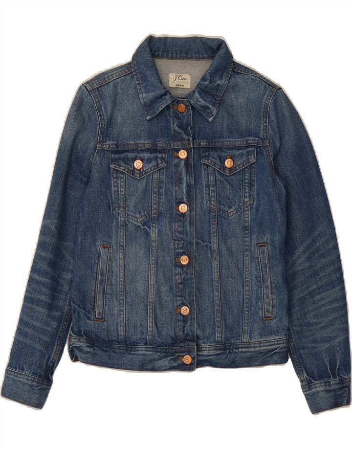 J. CREW Womens Denim Jacket UK 6 XS Blue Cotton Vintage J. Crew and Second-Hand J. Crew from Messina Hembry 