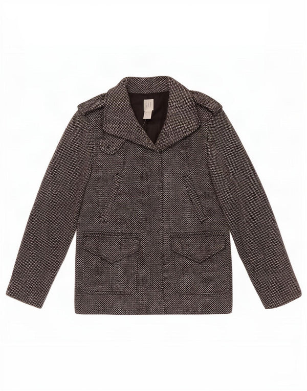 Gap Womens Military Jacket UK 12 Medium Black