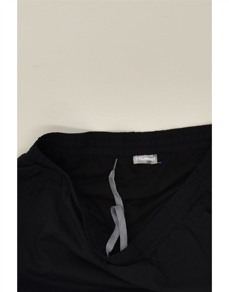 HUMMEL Mens Tracksuit Trousers Large Black Polyester | Vintage Hummel | Thrift | Second-Hand Hummel | Used Clothing | Messina Hembry 