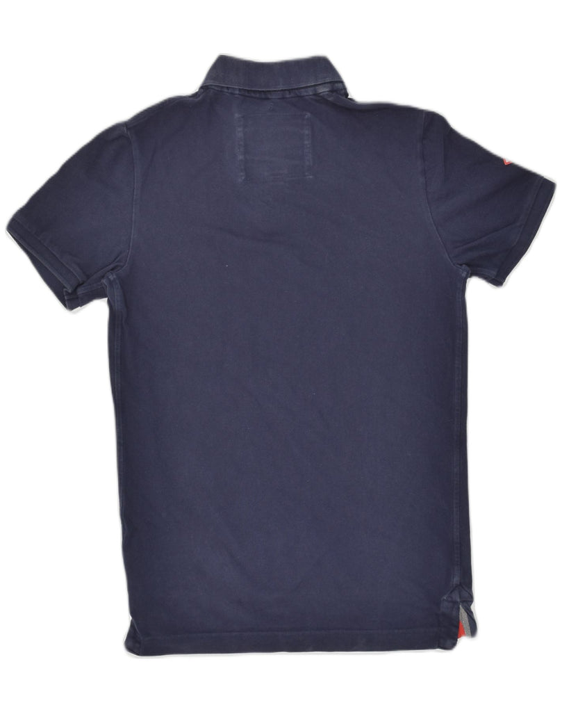 SUPERDRY Mens The Classic Polo Polo Shirt Small Navy Blue Cotton | Vintage Superdry | Thrift | Second-Hand Superdry | Used Clothing | Messina Hembry 