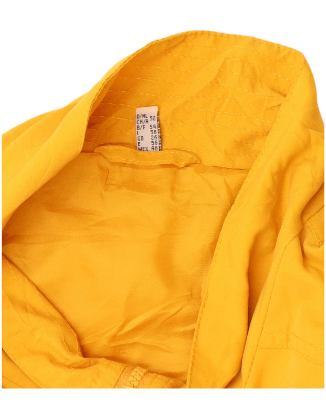 Chicc Womens Windbreaker Jacket UK 26 5XL Yellow Polyester