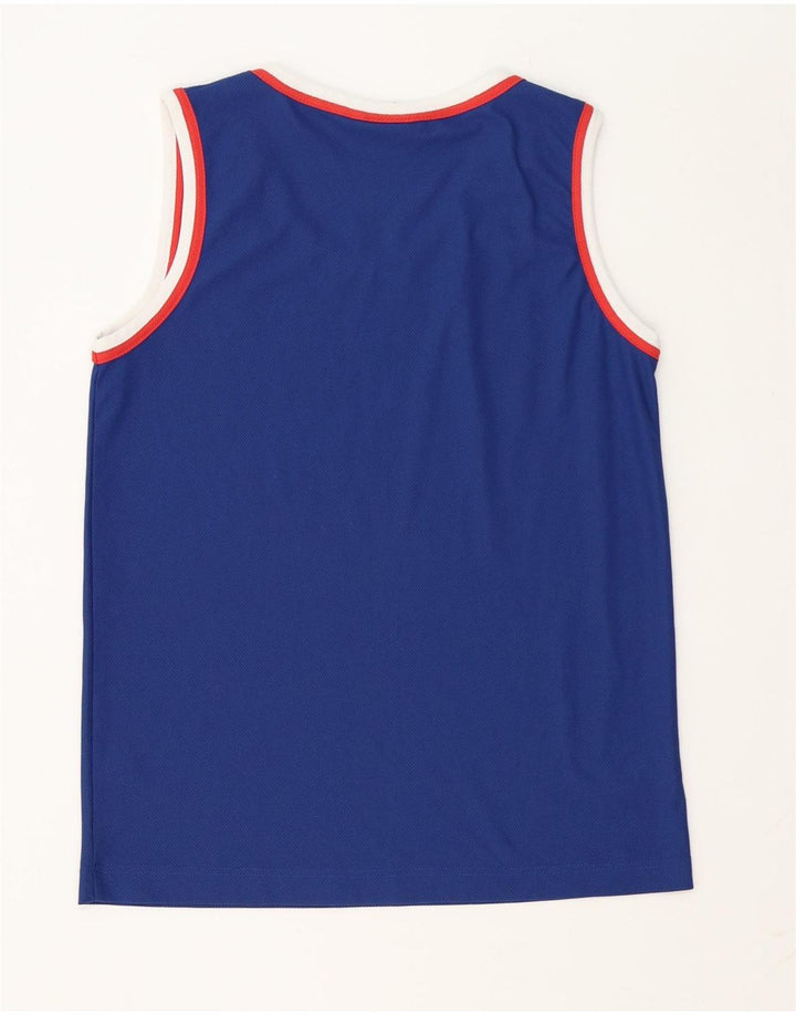 AUSTRALIAN L'ALPINA Mens Vest Top IT 48 Medium Blue Polyester
