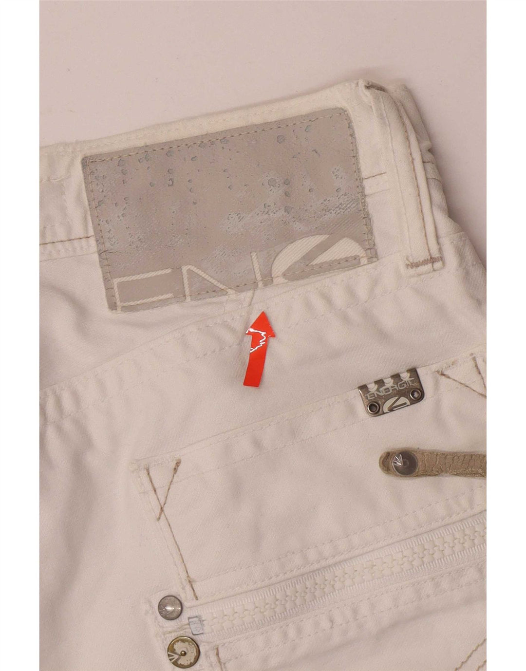 Energie Mens Emerson Straight Jeans W30 L34 White Cotton