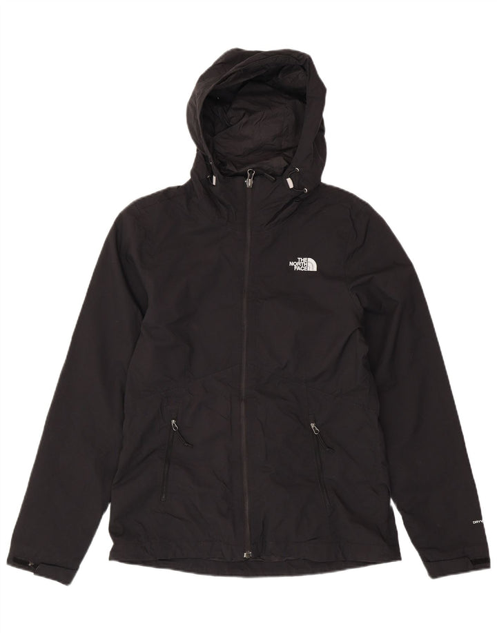 THE NORTH FACE Womens Hooded Rain Jacket UK 10 Small Black Polyester