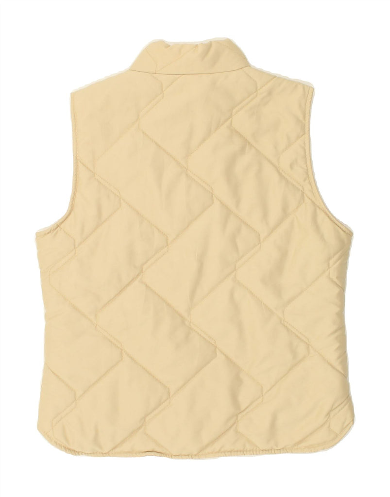 VINTAGE Womens Quilted Gilet UK 18 XL Beige | Vintage Vintage | Thrift | Second-Hand Vintage | Used Clothing | Messina Hembry 