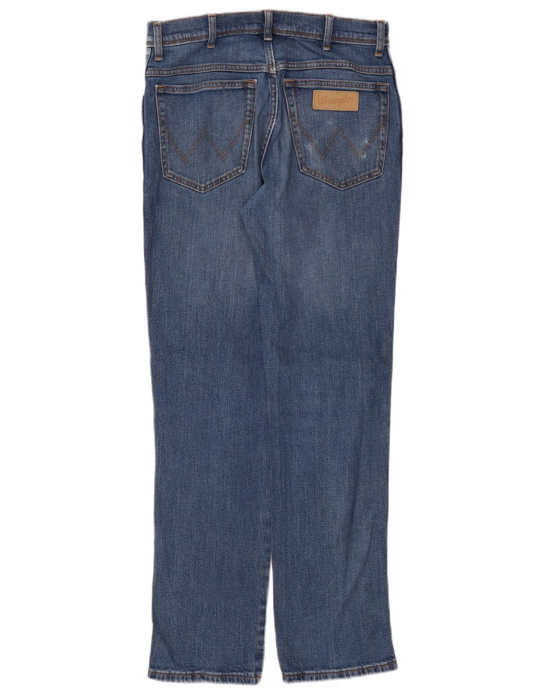 Wrangler Mens Texas Straight Jeans W32 L32 Blue Cotton