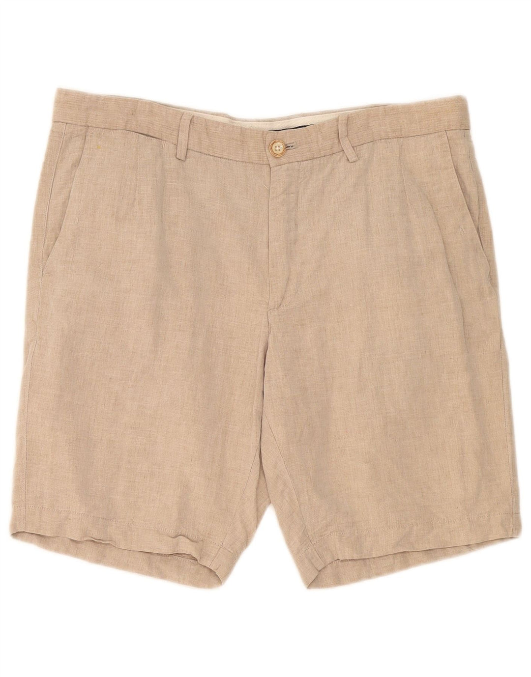 Massimo Dutti Mens Chino Shorts EU 44 Large W34 Beige