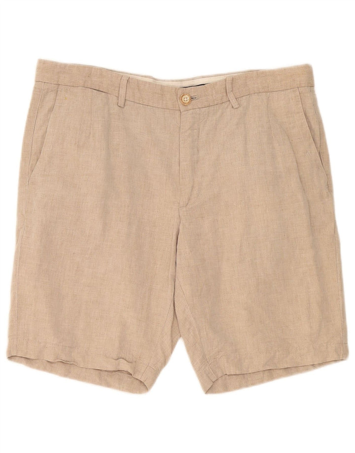 Massimo Dutti Mens Chino Shorts EU 44 Large W34 Beige