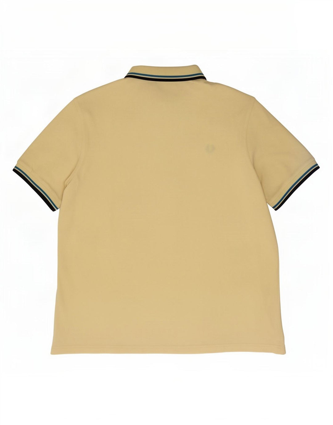 Fred Perry Mens Polo Shirt XL Yellow Striped Cotton