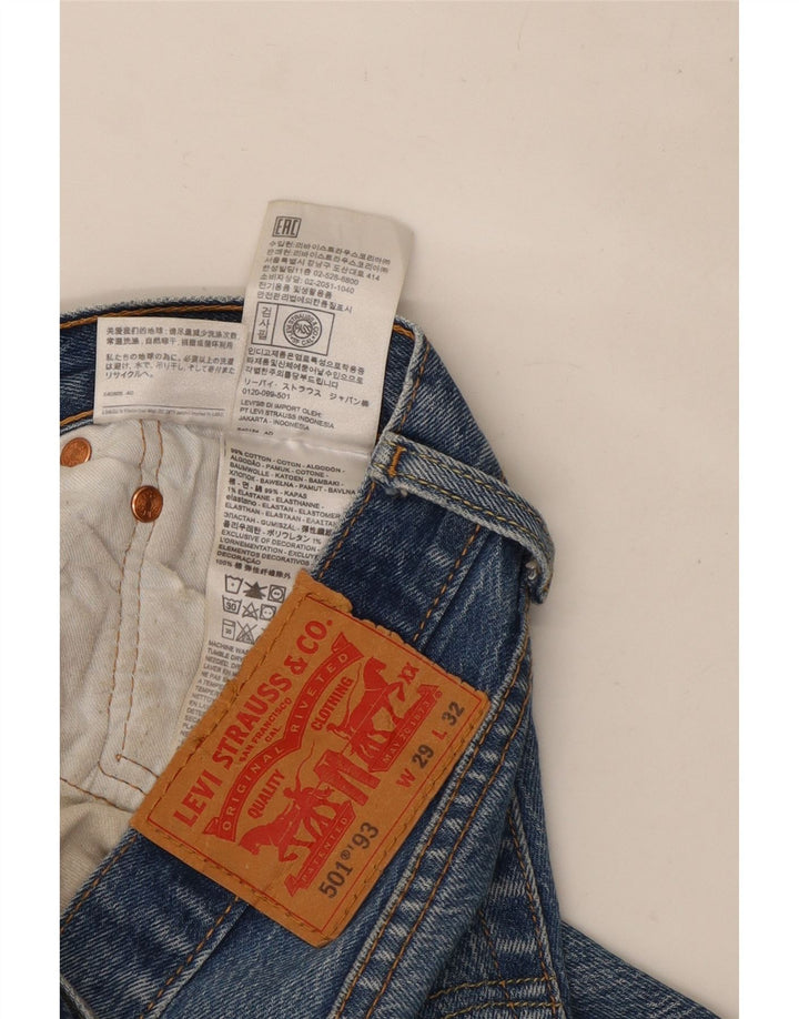 Levi's Mens 501 Straight Jeans W29 L32 Blue Cotton
