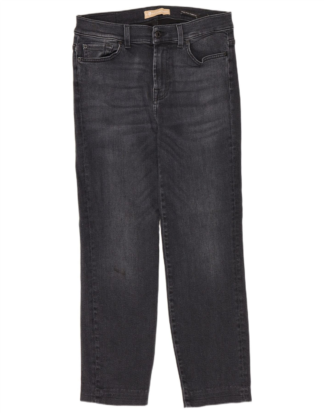 7 For All Mankind Womens Straight Jeans W30 L27 Navy Blue