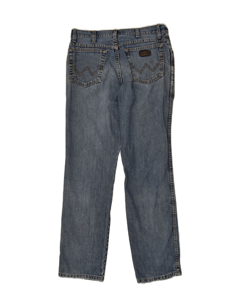 WRANGLER Mens Straight Jeans W32 L32  Blue | Vintage Wrangler | Thrift | Second-Hand Wrangler | Used Clothing | Messina Hembry 