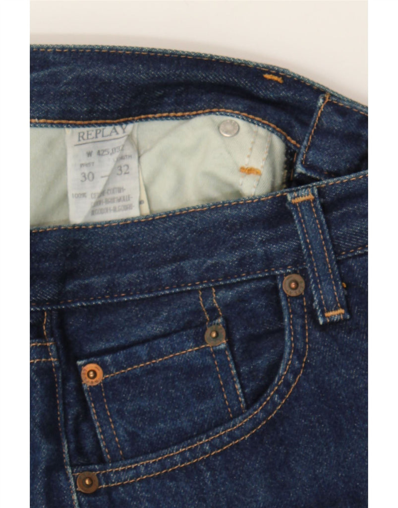 REPLAY Womens Straight Jeans W30 L32 Blue Cotton Vintage Replay and Second-Hand Replay from Messina Hembry 