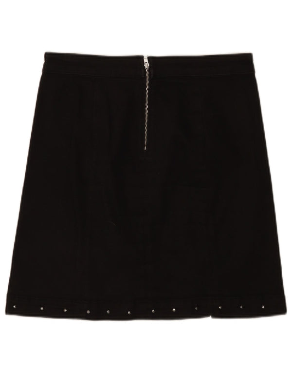 Guess Womens Mini Skirt W29 Medium Black Spotted Cotton