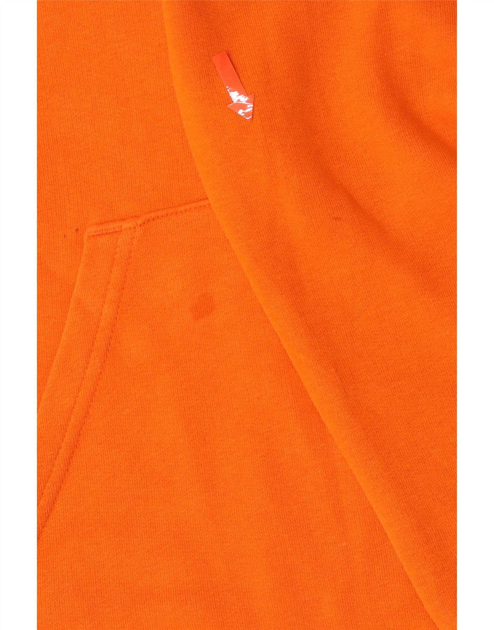 Puma Mens Graphic Hoodie Jumper Small Orange Cotton
