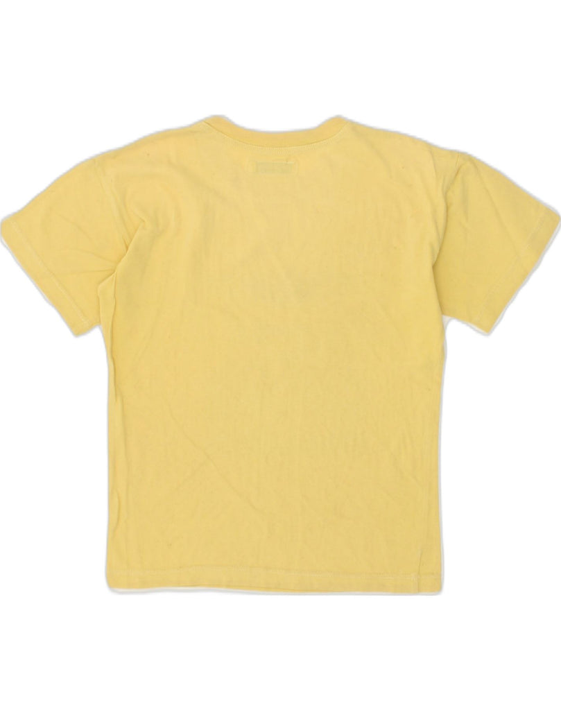 GIORGIO ARMANI Boys Graphic T-Shirt Top 8-9 Years Yellow Cotton | Vintage Giorgio Armani | Thrift | Second-Hand Giorgio Armani | Used Clothing | Messina Hembry 