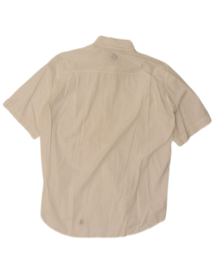 Ungaro Mens Short Sleeve Shirt Size 40 15 3/4 Medium White