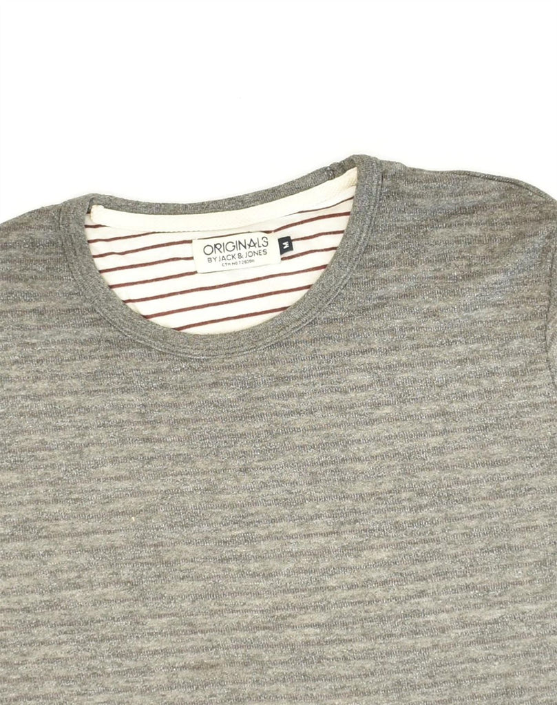 JACK & JONES Mens Crew Neck Jumper Sweater Medium Grey Cotton | Vintage Jack & Jones | Thrift | Second-Hand Jack & Jones | Used Clothing | Messina Hembry 