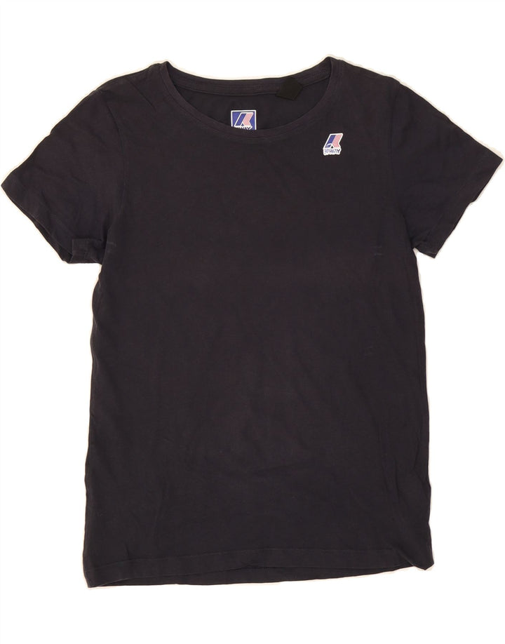 K-WAY Boys T-Shirt Top 11-12 Years Navy Blue Cotton Vintage K-Way and Second-Hand K-Way from Messina Hembry 