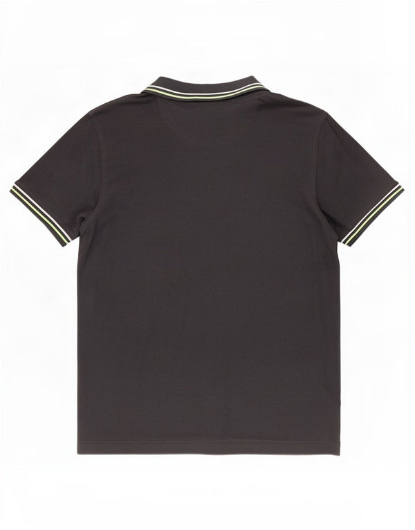 Lotto Mens Life's Polo Shirt XL Grey Striped
