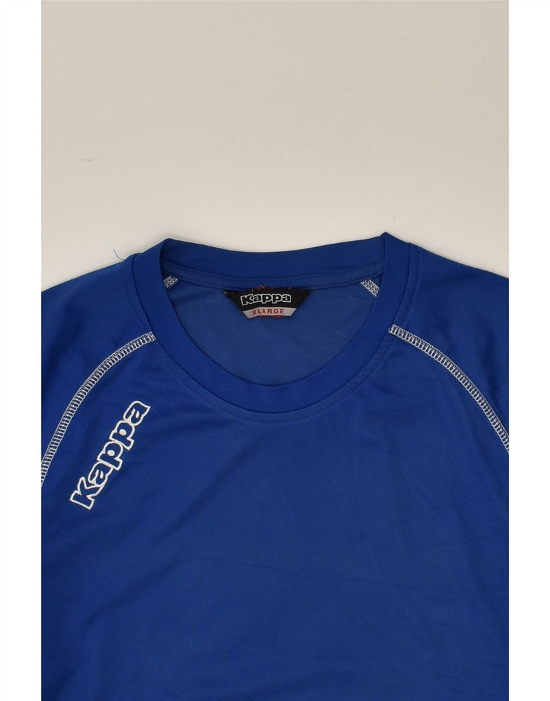 KAPPA Boys T-Shirt Top 13-14 Years XL Blue Polyester | Vintage Kappa | Thrift | Second-Hand Kappa | Used Clothing | Messina Hembry 