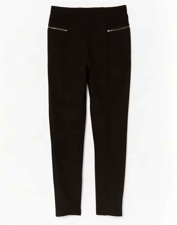 Zara Womens Cropped Trousers Medium W28 L25 Black