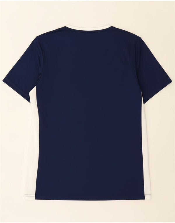 Adidas Mens Aeroready T-Shirt Top Medium Navy Blue Colourblock Polyester