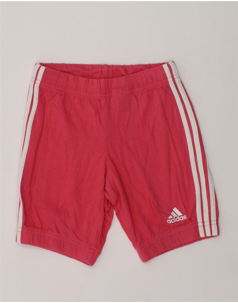 ADIDAS Girls Sport Shorts 3-4 Years Red Cotton | Vintage Adidas | Thrift | Second-Hand Adidas | Used Clothing | Messina Hembry 