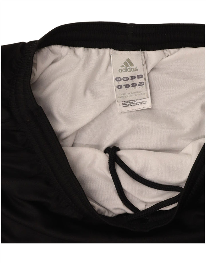 ADIDAS Mens Sport Shorts Large Black Polyester