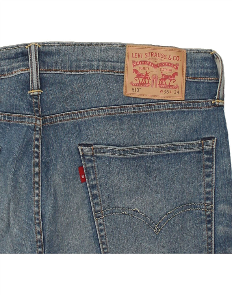 LEVI'S Mens 513 Straight Jeans W36 L25  Blue Cotton | Vintage Levi's | Thrift | Second-Hand Levi's | Used Clothing | Messina Hembry 