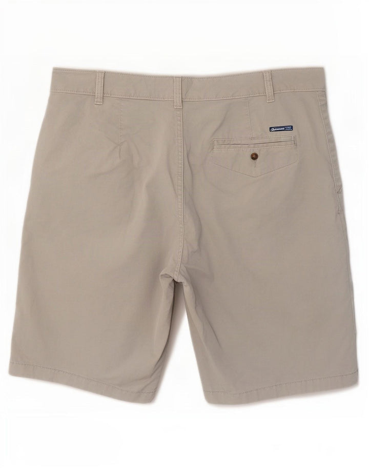 Marks & Spencer Womens Chino Shorts UK 16 Large W36 Grey Cotton