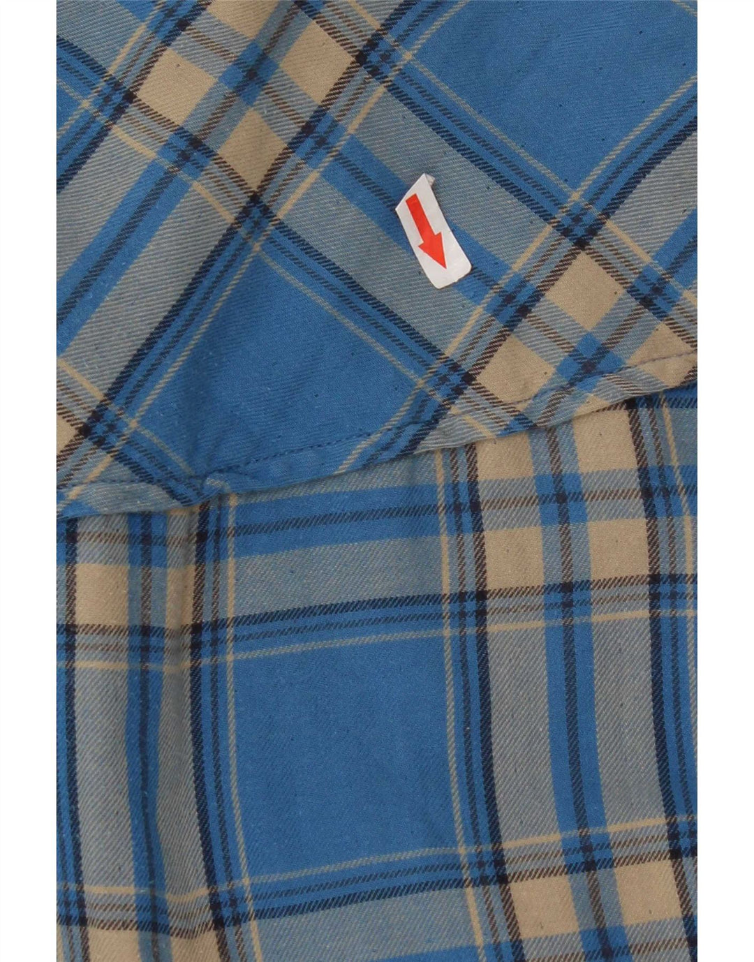 Jack & Jones Womens Flannel Shirt Medium Blue Plaid Cotton