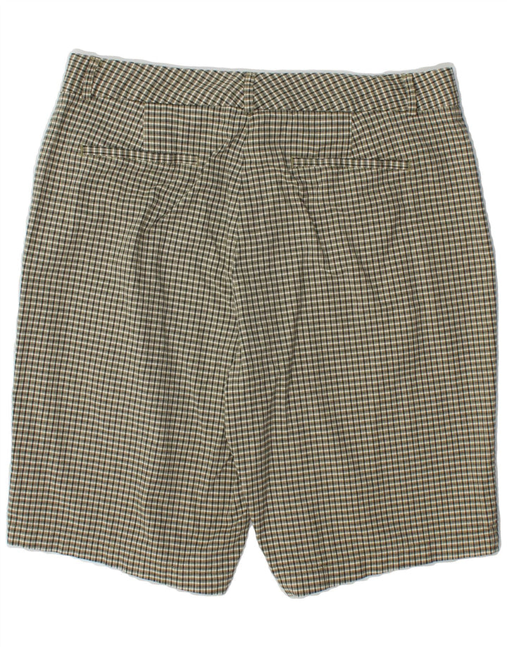 DOCKERS Womens Bermuda Shorts US 14 XL W34  Green Check Cotton Vintage Dockers and Second-Hand Dockers from Messina Hembry 