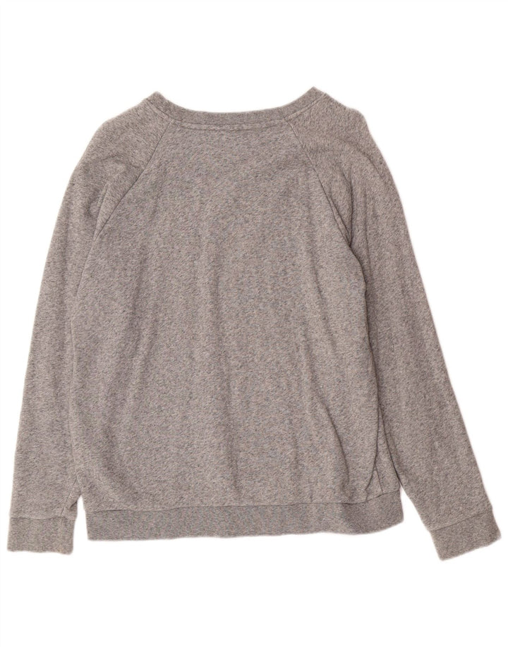 Levi's Womens Graphic Sweatshirt Jumper UK 14 Medium Grey Cotton