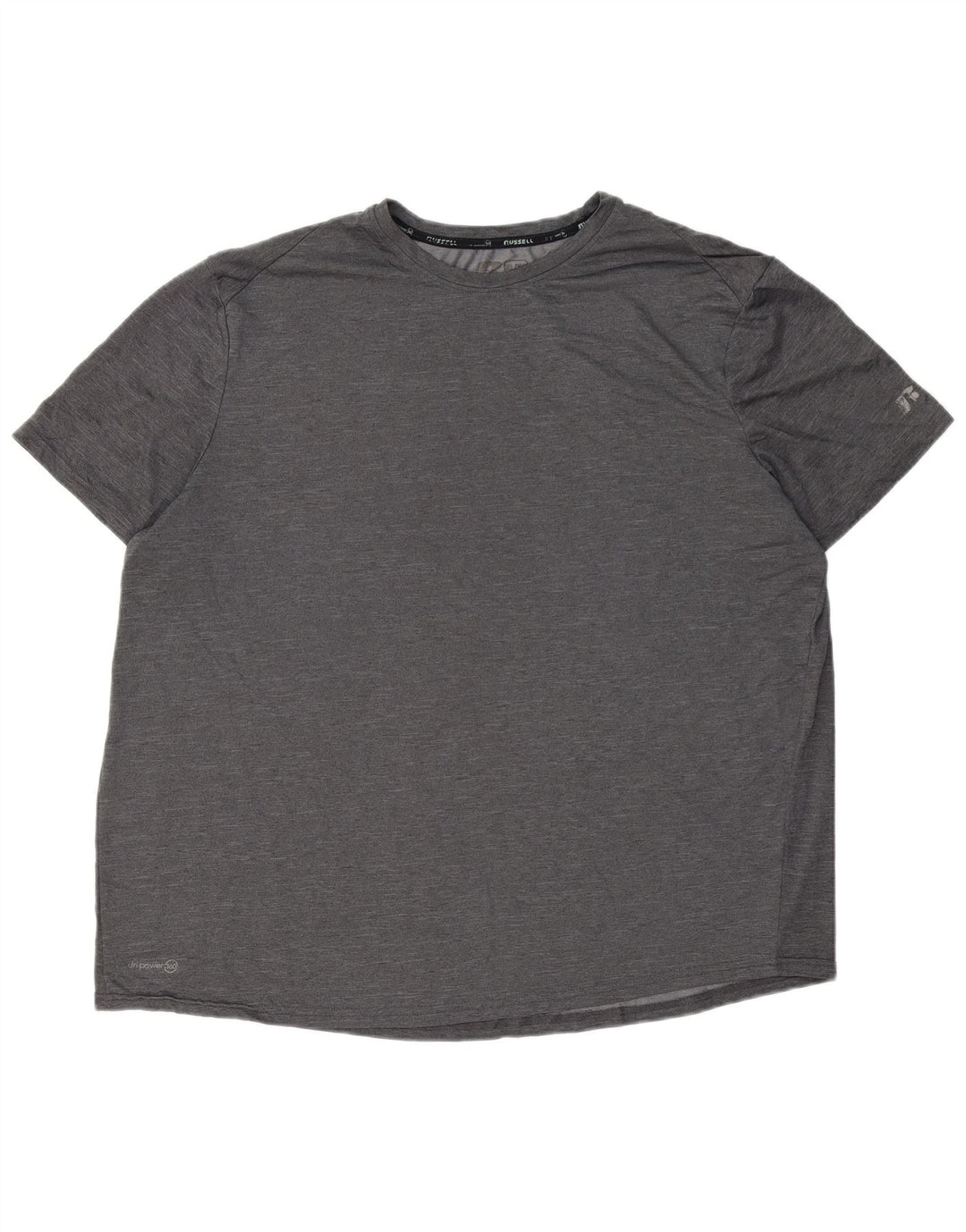 RUSSELL ATHLETIC Mens T-Shirt Top UK 46/48 XL Grey Polyester