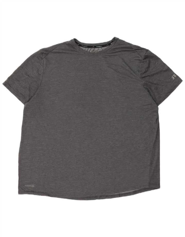 RUSSELL ATHLETIC Mens T-Shirt Top UK 46/48 XL Grey Polyester