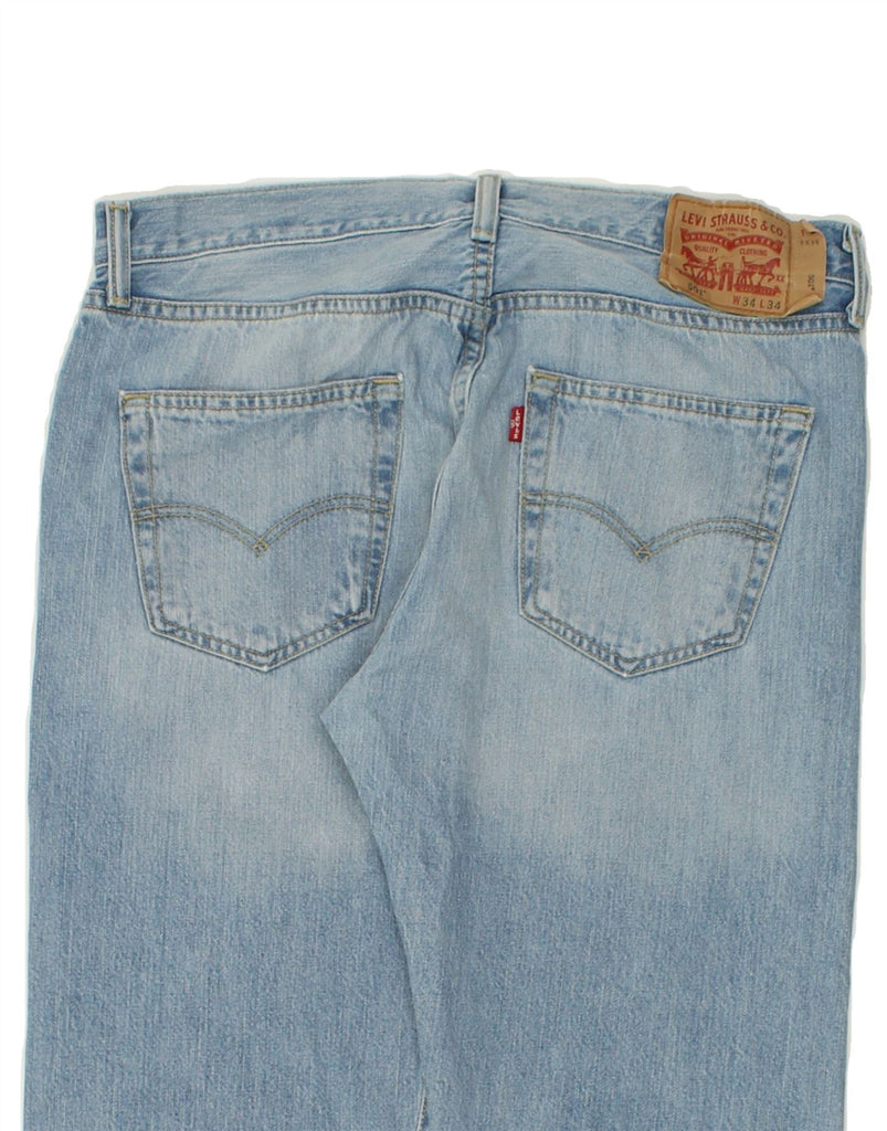 LEVI'S Mens 501 Straight Jeans W34 L32 Blue Cotton | Vintage Levi's | Thrift | Second-Hand Levi's | Used Clothing | Messina Hembry 